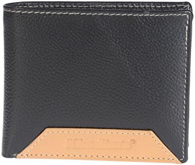 Black Leather Bi-fold Men's Wallet
