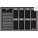 Ala Board Dry Erase Decal Weekly Calendar Black Fluorescent