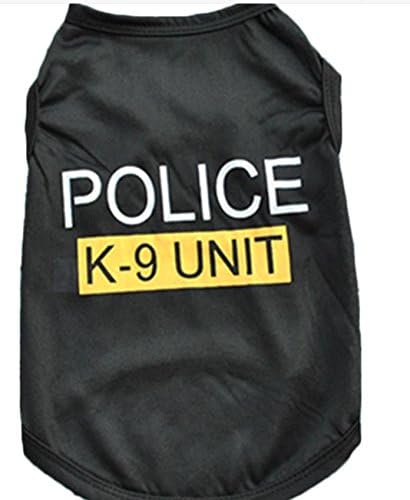 OLG Police K-9 Unit Dog Cat Vest Puppy T-shirt (X Small)