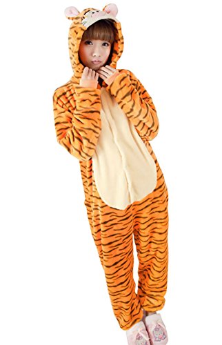 Adult Halloween Cosplay Tiger Animal Pajamas Animal Onesie sleepwear