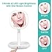 KEDSUM 1X/7X Double Sided LED Lighted Folding Makeup Mirror, Tabletop Dimmable Travel Mirror with Lights, Batteries or USB Charging, 180°Rotation