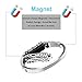 TENGL Compatible with Fitbit Flex 2 Bands, Newest Unique Magnetic Adsorption Switch Stainless Steel Metal Accessory Bangle Watch Bands Straps for Fitbit Flex 2