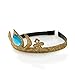 GLITTERFIT Girls Snow Queen Crown Headband, Halloween Costumes, Princess Headband for Kids - Gold