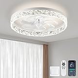 Mcestna Ceiling Fans with Lights and Remote Low