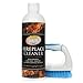 Fireplace Cleaner by Quick 'n Brite, 16 oz - Includes free brush; Non-toxic; Cleans glass, brick, tile, stone, river rock; Removes soot, smoke, creosote & more