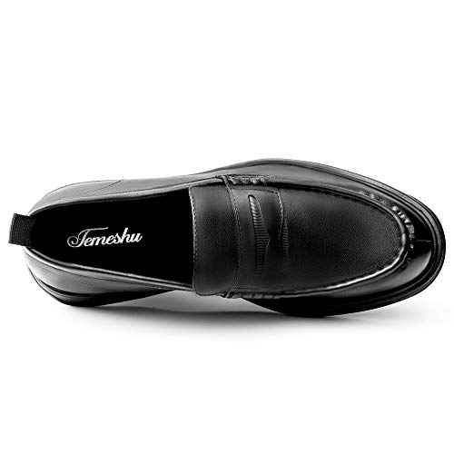Men's Genuine Leather SlipOn Loafer Classic Formal Black Comfort Dress Shoes Pricepulse