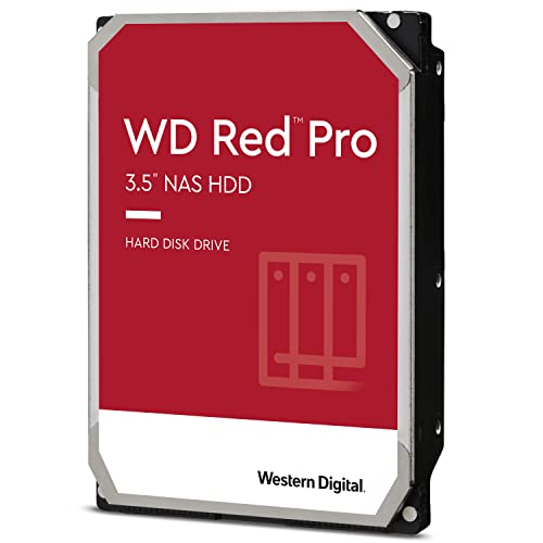 WD Red Pro interne Festplatte 6 TB (3,5 Zoll, NAS Festplatte, 7.200 U/min, 256 MB Cache, SATA 6 Gbit/s, NASware-Technologie, für NAS-Systeme im Dauerb