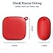 ROITON for Powerbeats Pro Case,Anti-Lost Shockproof Easy Carrying Protective Case Cover Dust Guard Rugged Hard PC Skin Cover Case with Carabiner for 2019 Newest Beats Powerbeats Pro (Red)