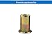 YXQ 20Pcs M5 Rivet Nut Flat Head Blind Insert Nutsert Rivnut Carbon Steel Zinc Plated