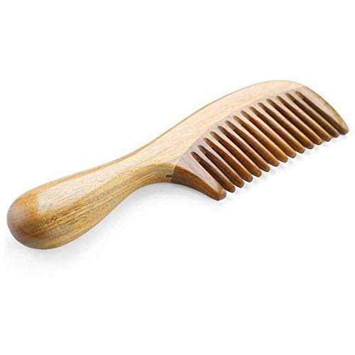Electroprime 2x Handmade Natural Green Sandalwood Hair Combs