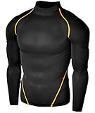 Tesla New Men's Compression Under Base Layer Gear Armour Wear Long Sleeve - T