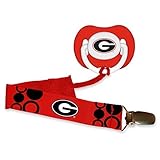 Baby Fanatic Pacifier with Clip, Georgia University