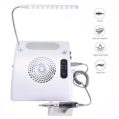 WMC 30,000 RPM 12 in 1 Electric Manicure Nail Drill Machine with Nail Clippers Set, Nail File Grinder Polisher, for Acrylic Nails, Gel Nail