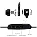 Magnetic Wireless Bluetooth Headphones, Stereo and Bass Earphones with Microphone for Running,Sweatproof Earbuds with Volume Control,Noise Cancelling - Black
