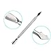 Mikobox Premium 4 Piece Double Ended Stainless Steel Manicure Cuticle Pusher Remover Kit MB-03