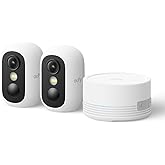 eufy Security eufyCam C35 2-Cam Kit, Wireless Security Indoor/Outdoor Camera, Magnetic Mount, Color Night Vision, Local Storage, No Monthly Fee, IP67, Facial Recognition, Solar Panel Compatible, White