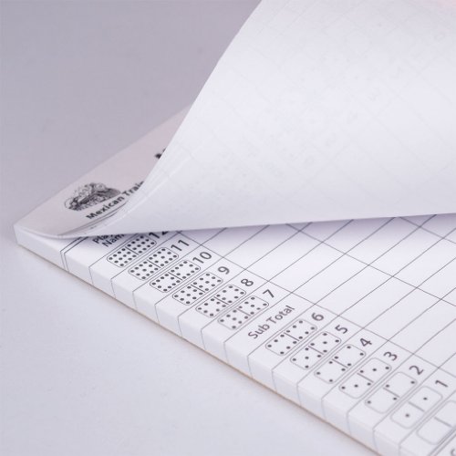 50 Sheet Scorepad for Mexican Train / Chicken Foot Dominoes