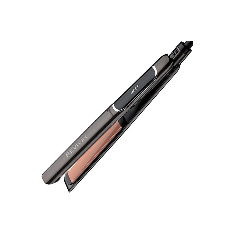 Revlon-Salon-Straight-Copper-Ceramic-Smooth-Flat-Iron-1-inch Revlon Salon Straightener Copper + Ceramic Flat Iron, 1" XL