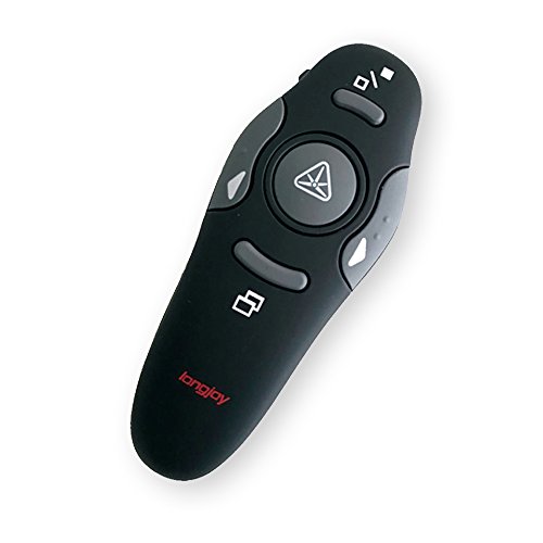 Longjoy RF 2.4GHz Wireless Presenter Remote Presentation USB Control PowerPoint PPT Clicker