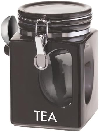 Oggi EZ Grip Tea Canister, Black