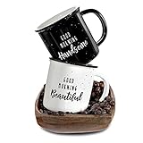 Good Morning Beautiful Handsome Coffee Mug Set of