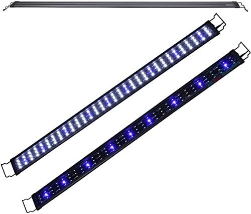 Kleanco Home It - LED Light 48"-60" 96XLEDs 0.5W White&amp;Blue Aquarium Fish Tank Plant Marine FOWLR