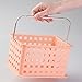 InterDesign Storage Organizer Basket, for Bathroom, Health and Beauty Products - Small, Coral