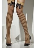 Black & Nude Stripe Thigh-high Stockings