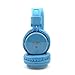 GranVela Q8 Wireless Bluetooth Headphones,Multifunction Foldable Headset with FM Radio,Micro SD Card Player,Microphone and 3.5mm Detachable Cable，For Kids and Adults - Sky Blue