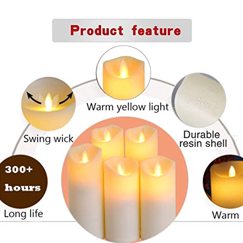 Flameless Candles Flickering Exquisite Frosted Plastic Candles Battery