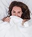 Little Giraffe Chenille Throw Blanket - At Home Soft Throw Blanket for Couch - Luxe Faux Fur Throw Blanket with Satin Trim - 59 x 88 - White
