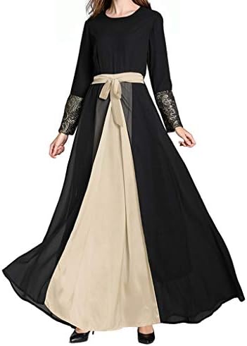 GRIPY Dress For Women Long Casual Muslim Dresses For Women Plus Size Middle  East Maxi Dress Trumpet Sleeve Abaya Long Robe Gowns Tunic Belt price in  UAE | Amazon UAE | kanbkam
