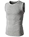 H2H Mens Active Stretchy Athletic Sleeveless Lightweight Crewneck Sport Tank Top
