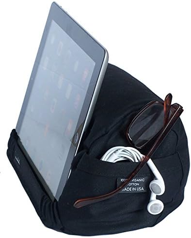 The EZread Tablet Travel Pillow...for you and your mobile device! - Made in USA - Eco-Friendly and Ergonomical Design - Perfect for Air Travel - Great for Bed - Comfy on Lap (Basic Black)