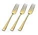 Green Direct Gold Plastic Forks Pack of 25 High Quality Elegant Heavyweight Disposable or Reusable Flatware Family Size Party Pack