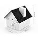 Homitem Ultrasonic Outdoor Bark Controller Anti-Barking Devices Sonic Bark Deterrent, No Harm to Dogs or Other Pets,Plant,Human,Easy Hanging/Mounting,3 Modes,Birdhouse Shaped(Black)