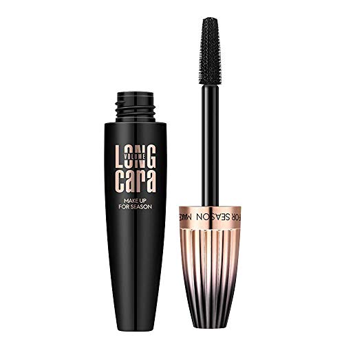 AsaVea 4D Silk Fiber Eyelash Mascara Natural Thickening and Lengthening Mascara, Instant, Waterproof, Long-lasting