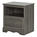 South Shore Savannah 1-Drawer Nightstand, Gray Maple