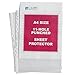 C-Line Top Loading Heavyweight Poly Sheet Protectors, Clear, A4 Size, 11.75 x 8.25 Inches, 50 per Box (08013)