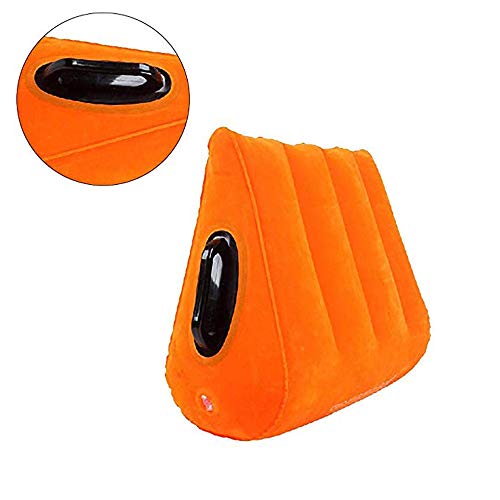 Wnlyb Inflatable Pillow,Portable Inflatable Triangle Body Pillow Deeper Position Support Adults Toys Sexy Toys Inflatable for Couples Travel Exercise Bed