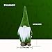 RITODULIA ZHUANGYI Handmade Swedish Gnome Santa Scandinavian Gnome Plush Figurines Gnome Elf Christmas Ornaments Gifts Home Christmas Decoration-Green