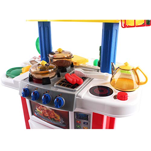 deAO Kinder-Küchenspielset “Happy Little Chef” (“Fröhlicher kleiner Koch”) mit Sound-und Lichteffekten und… – Bild 8