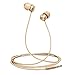 Wired in Ear Earphones HD Bass Stereo Sound Headphones with Microphone, Noise Isolating Handsfree Earbuds Support Cable Control for iPhone iPod iPad Samsung Galaxy Laptop,MP3/MP4 Player,Tablet (Gold)