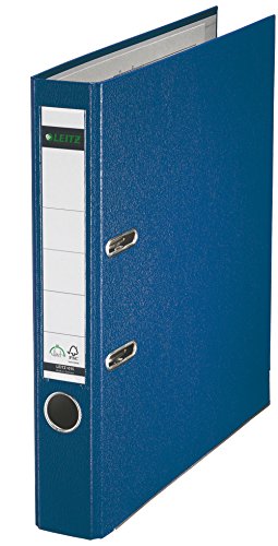 Leitz Premium 2 Ring A4 Binder, 2 Inch, Blue
