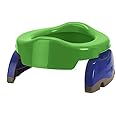 Kalencom Potette Plus 2-in-1 Travel Potty and Trainer Seat - Dual-Purpose Potty Training Toilet Seat - Portable Potty for Toddler Travel - With Durable, Lock-In Legs and Splash Guard - Green