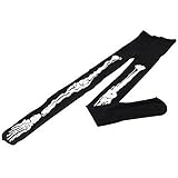 AOXIANG Women's Skeleton Tattoo Pantyhose Fashion