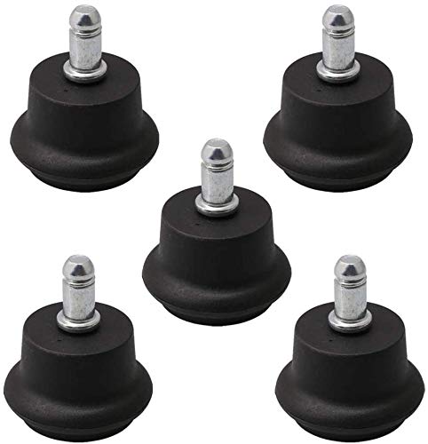 Photo 1 of 5PCS Bell Glides 2" Replacement Office Desk Chair or Stool Swivel Caster Wheels,Easy Conversion from Wheeled Casters to Stationary Feet to Protect Wood or Hardwood Floor