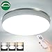Airand 40W LED Ceiling Light with Remote, 19.3'' Round 3600lm Dimmable Flush Mount Ceiling Light Fixture for Bedroom,Living Room,Kitchen,Dining Room, Rattan Ceiling Lamp,Timer,3 Light Color Changeable