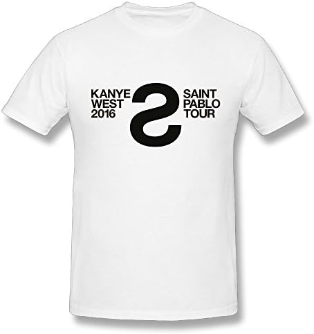 Best White T Shirt For Men The Saint Pablo Tour Kanye West Logo