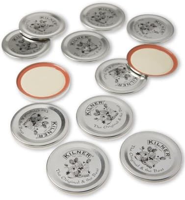 Vintage Preserve Canning Jar Seals, Set of 12